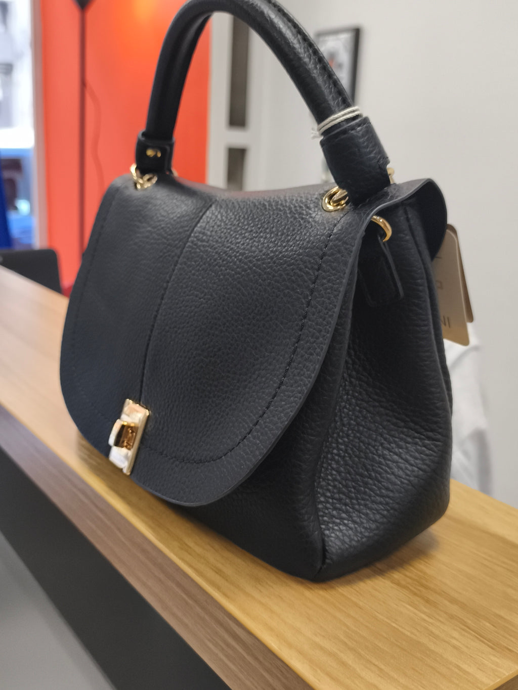 Τσάντα χιαστί μαύρη