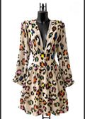 Φόρεμα animal print πολύχρωμο