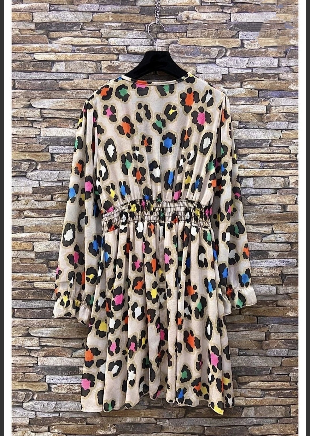 Φόρεμα animal print πολύχρωμο