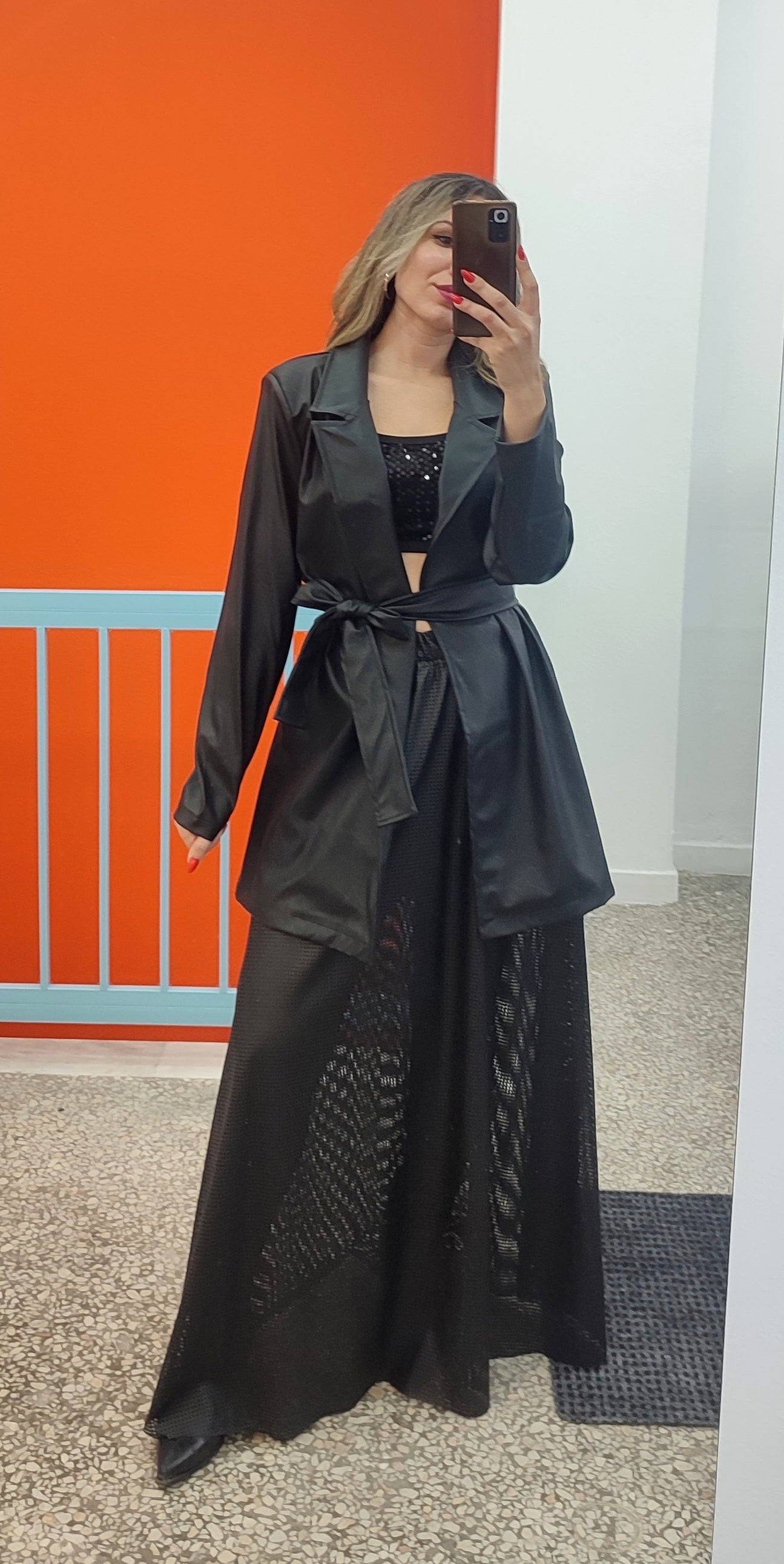 Σακάκι δερματίνη μαύρο