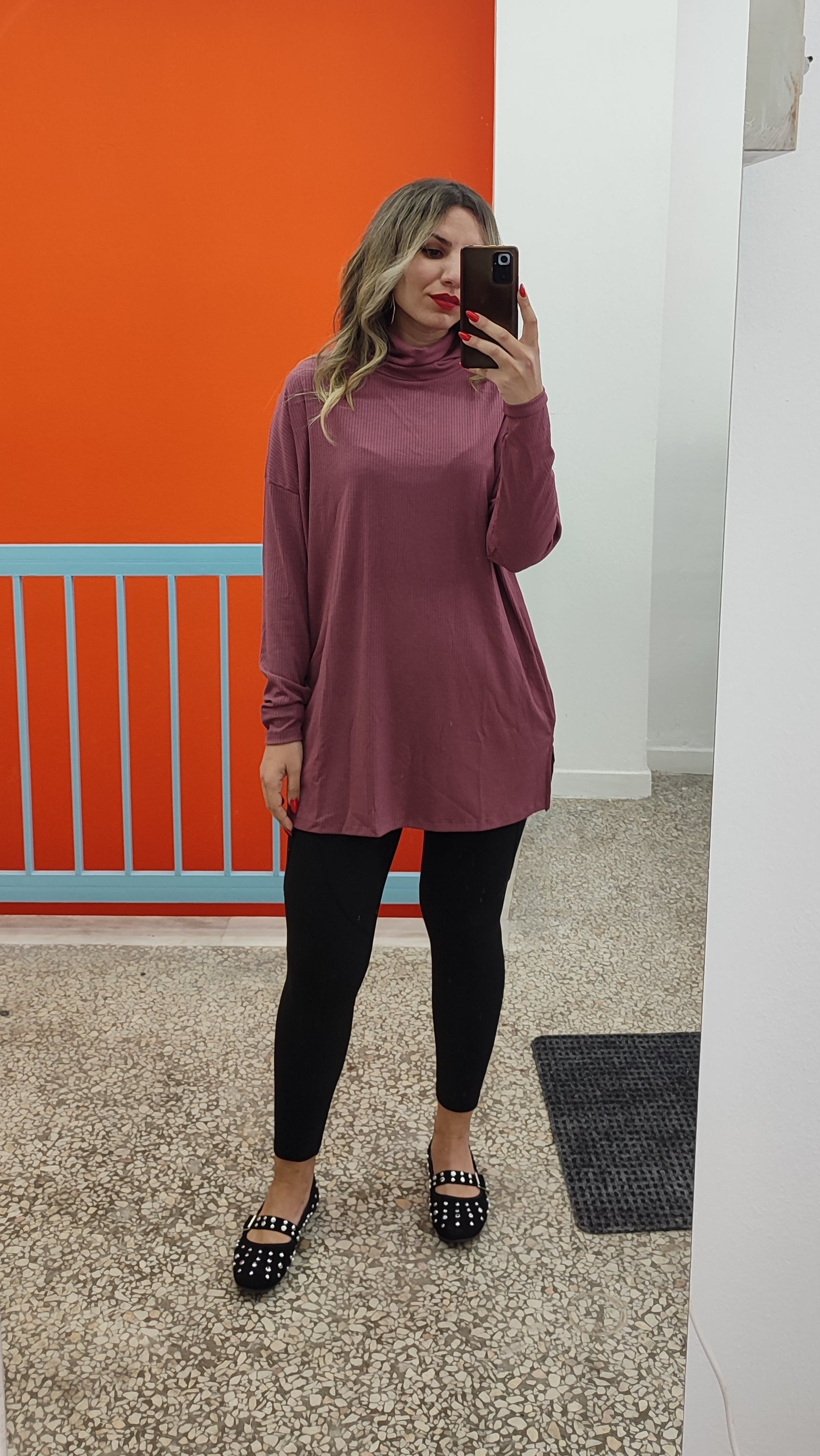 Μπλούζα ριπ ζιβάγκο wine ginger