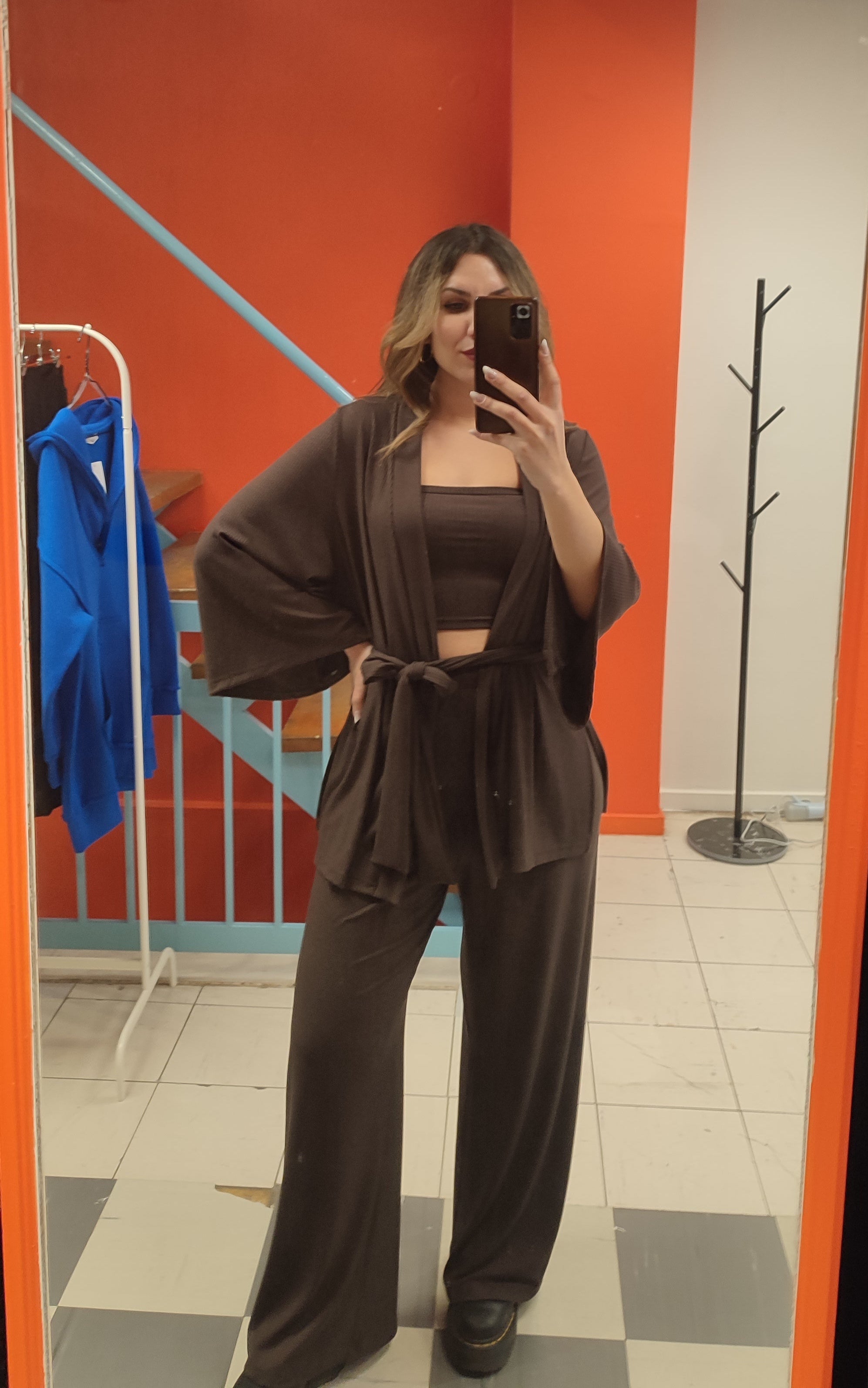 Σετ τριπλό ριπ καφέ