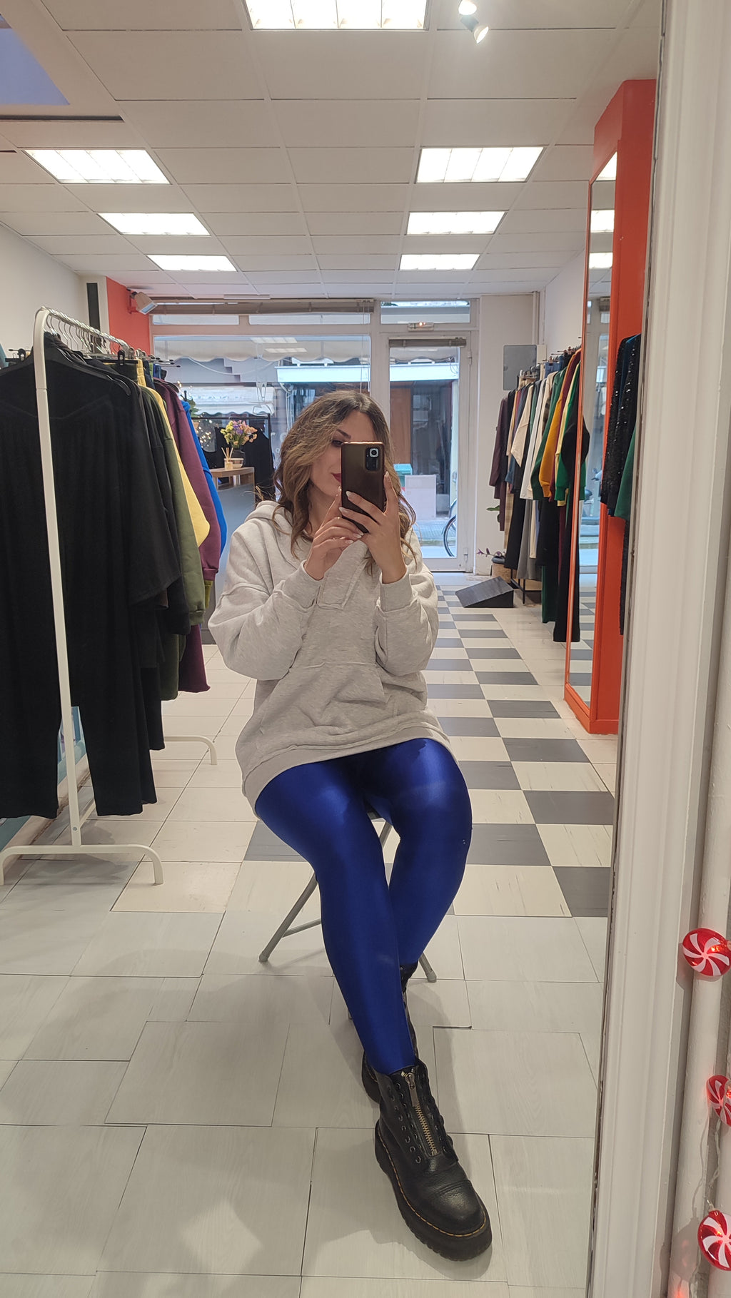 Κολάν μεταλλιζέ cobalt blue