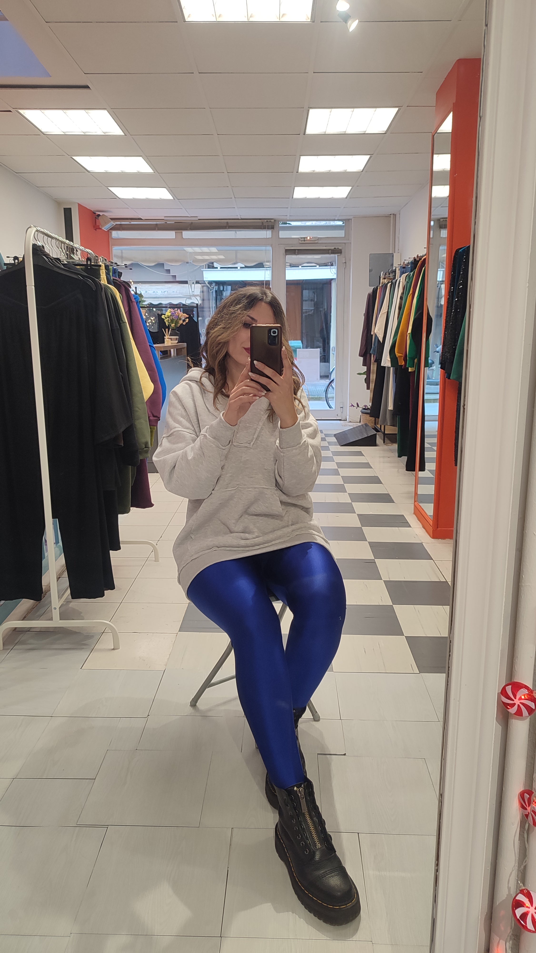 Κολάν μεταλλιζέ cobalt blue