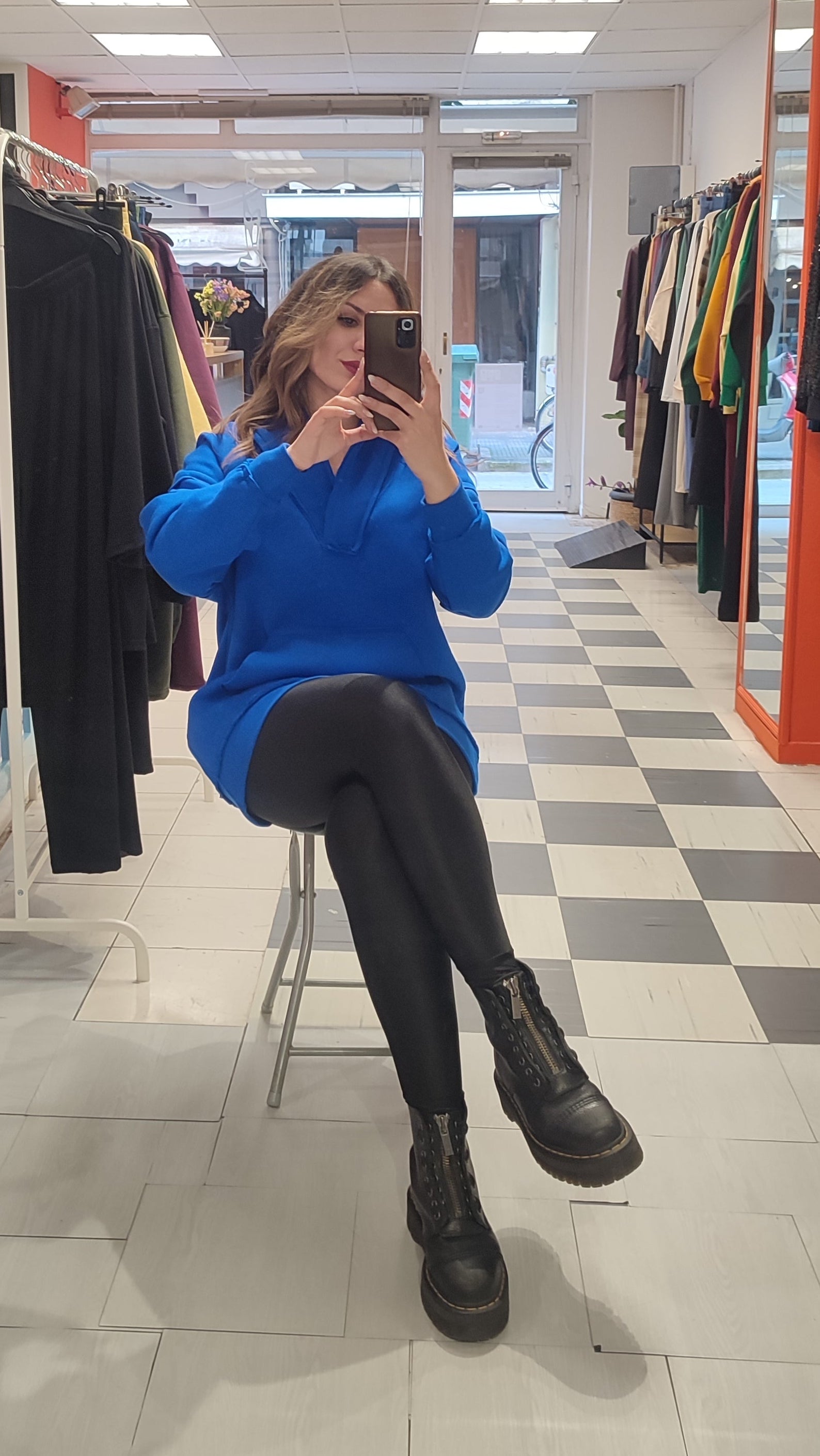 Κολάν μεταλλιζέ μαύρο