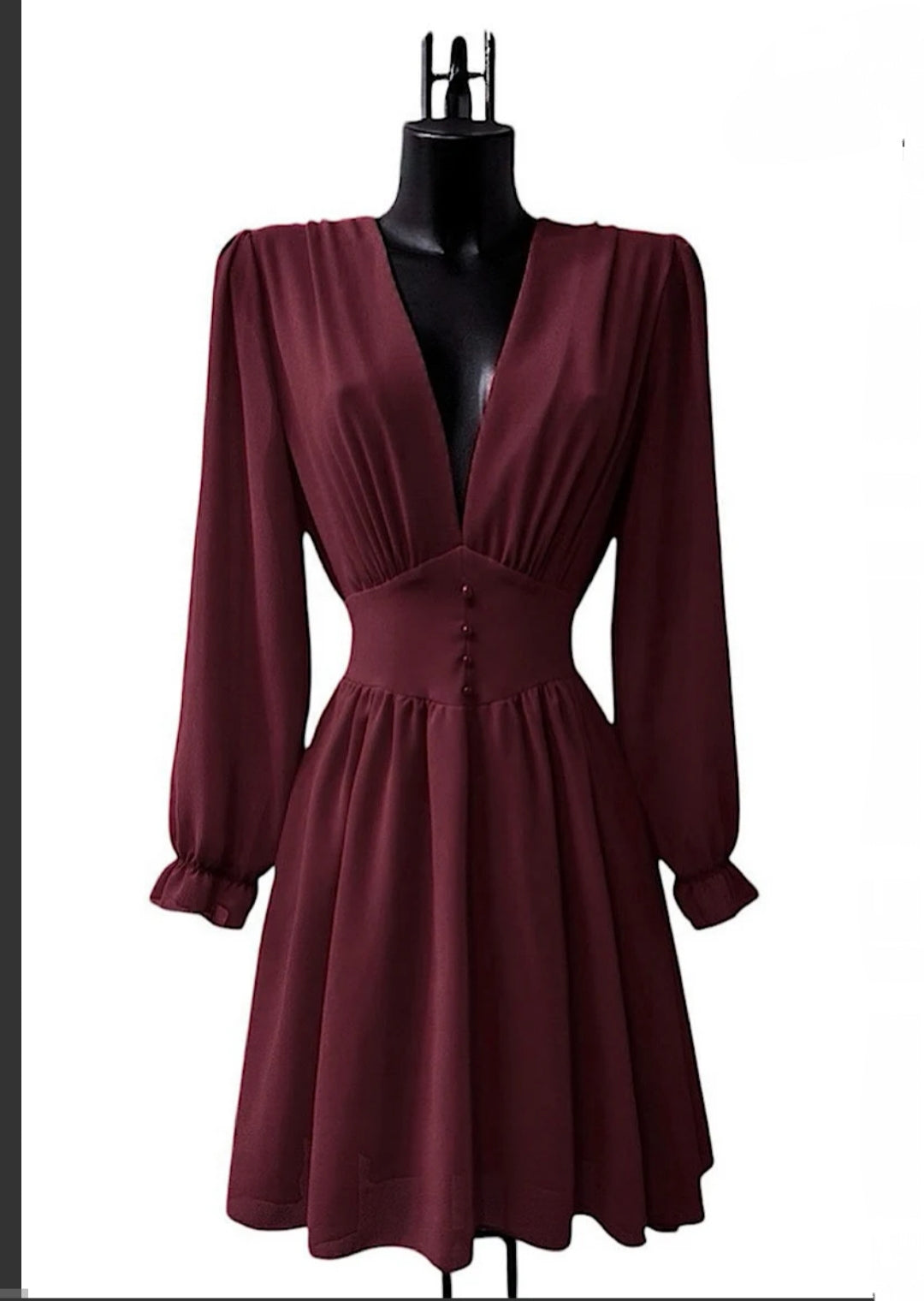 Φόρεμα κοντό μπορντό