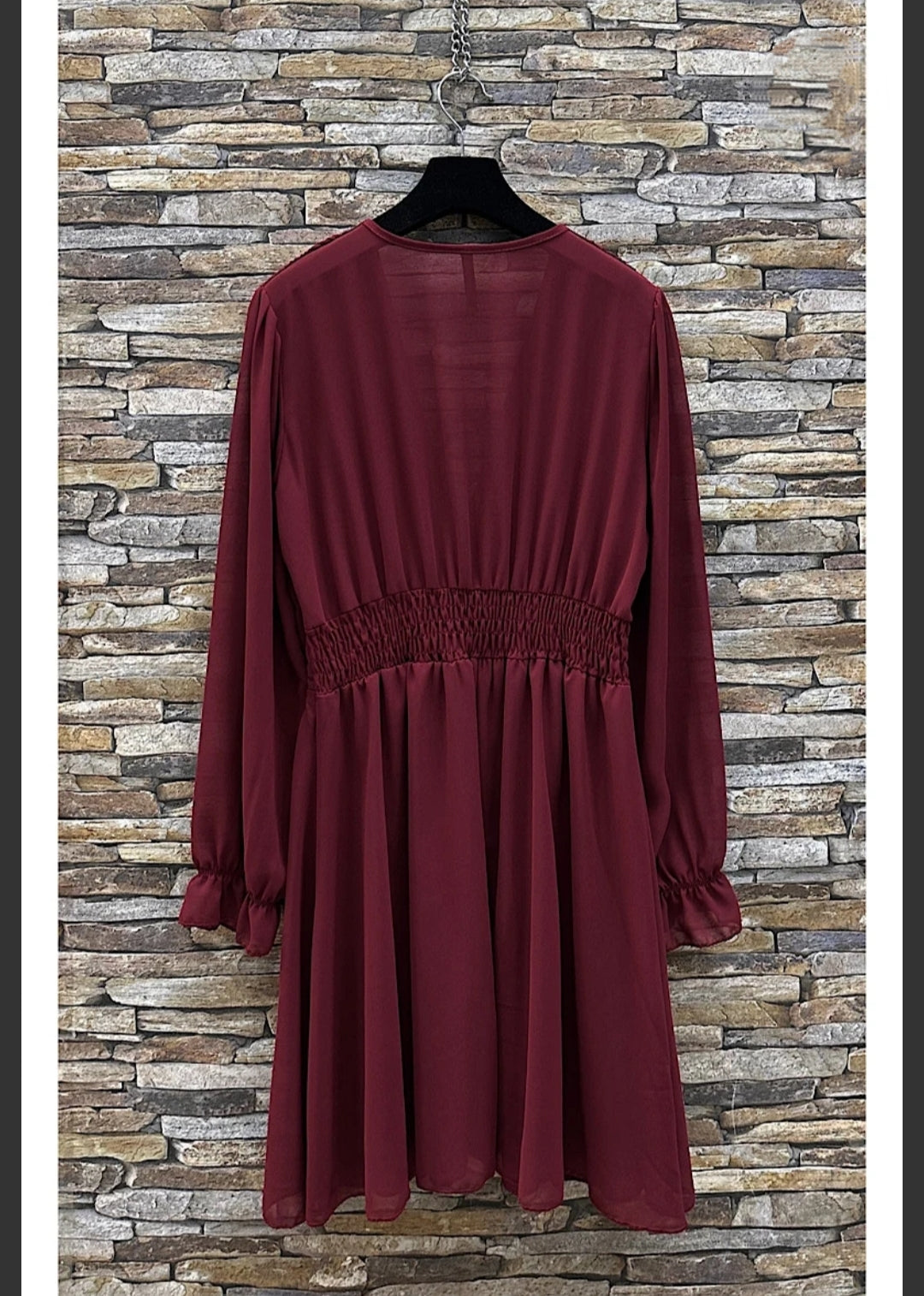 Φόρεμα κοντό μπορντό