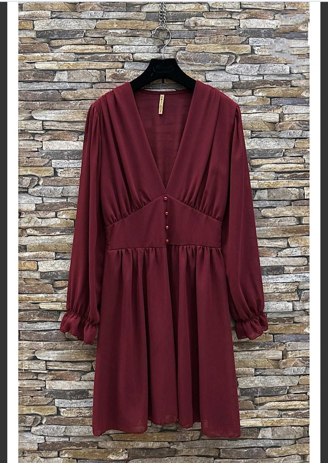 Φόρεμα κοντό μπορντό