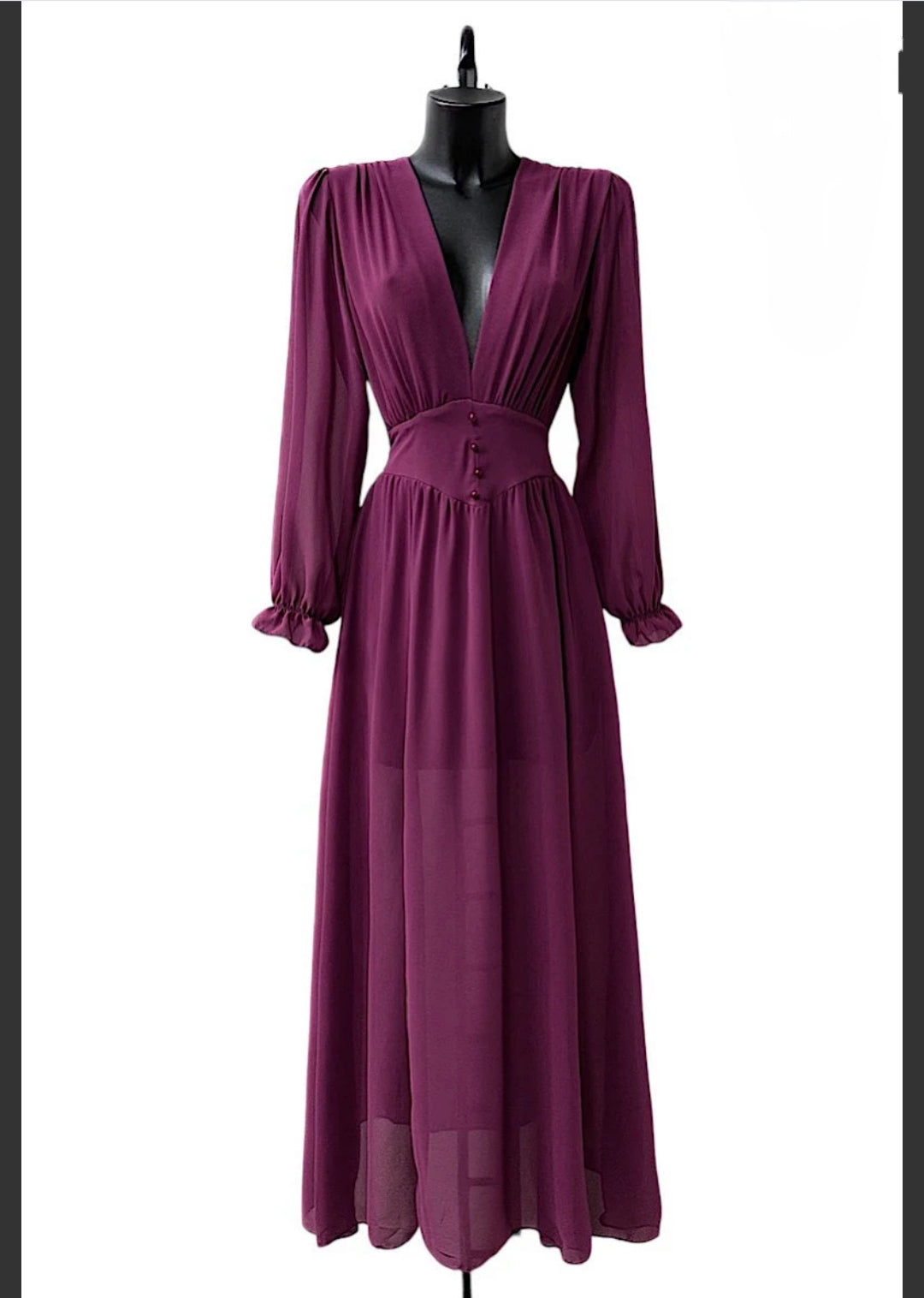 Φόρεμα μάξι μωβ