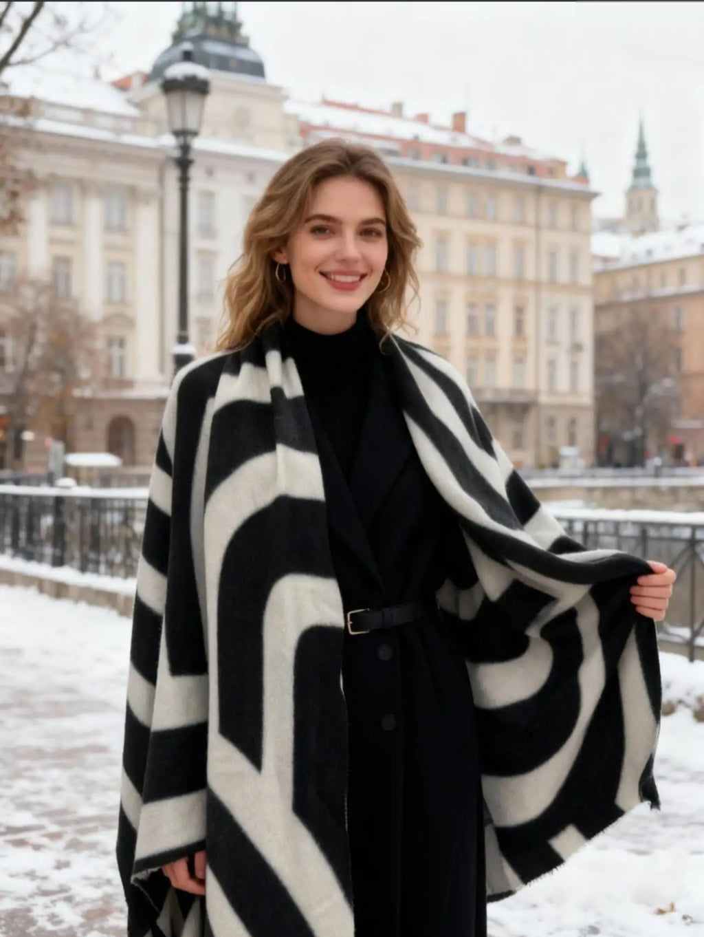 Πασμίνα κασκόλ μαύρο