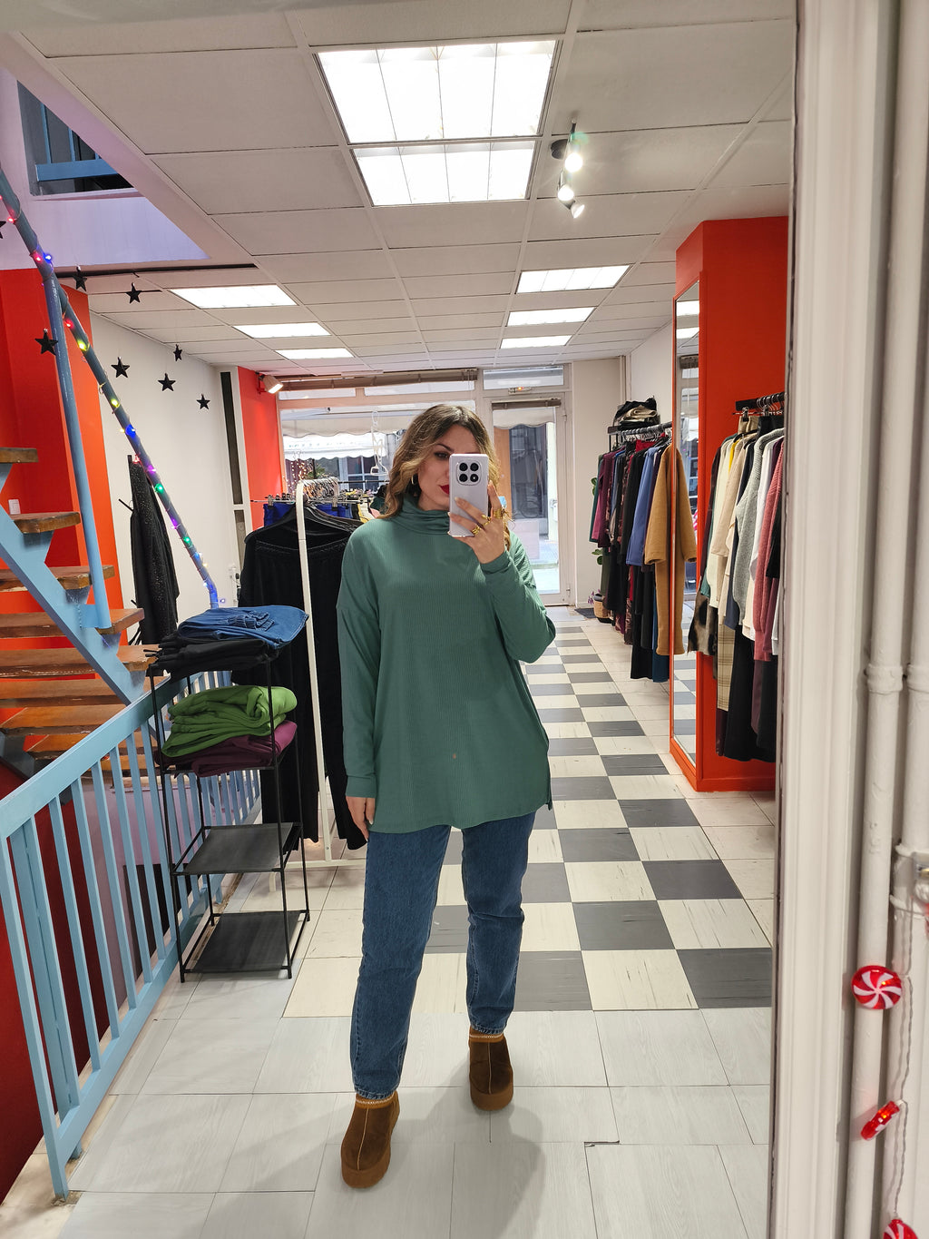 Μπλούζα ριπ ζιβάγκο μέντα