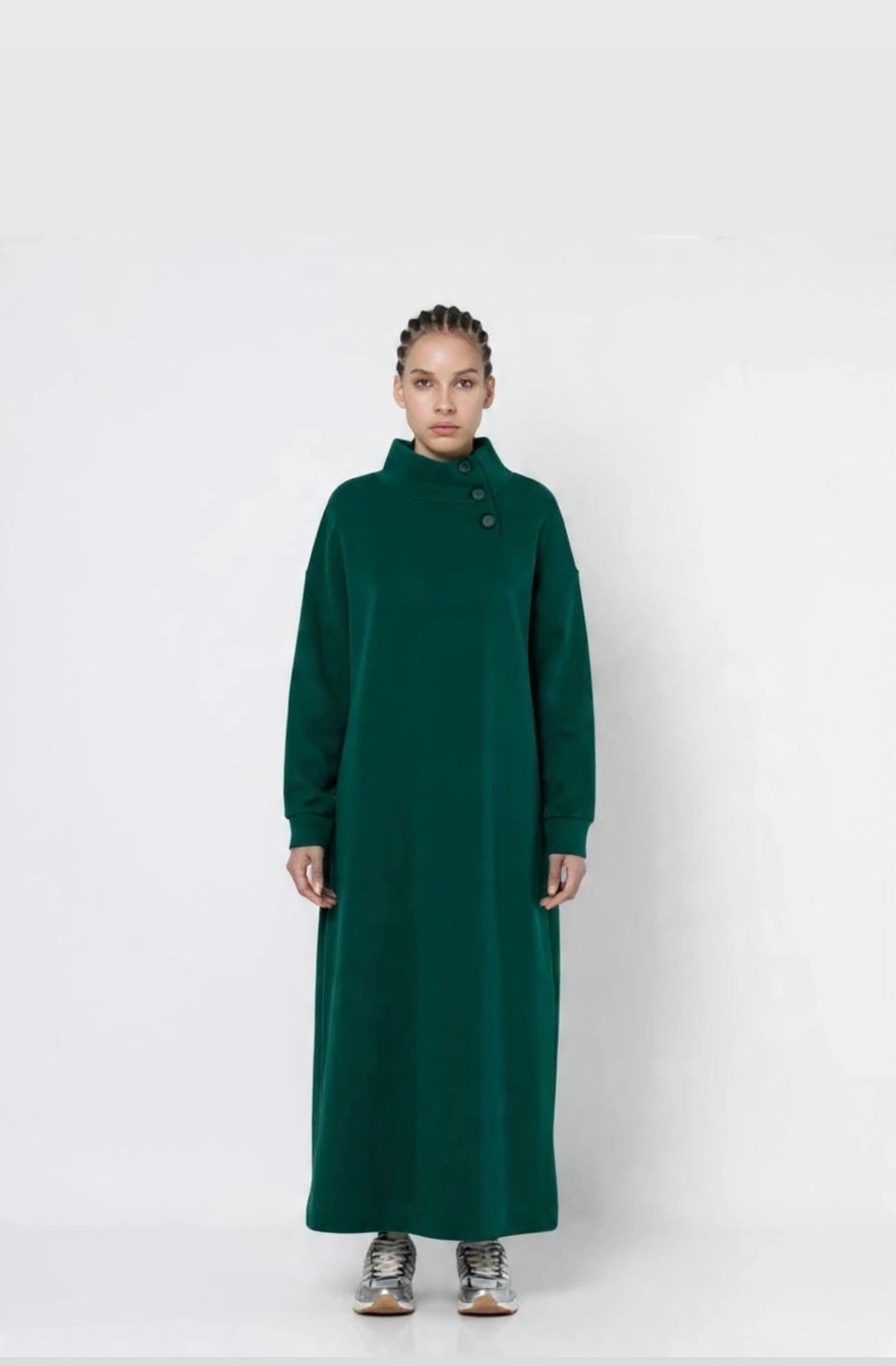 Φόρεμα φούτερ πράσινο