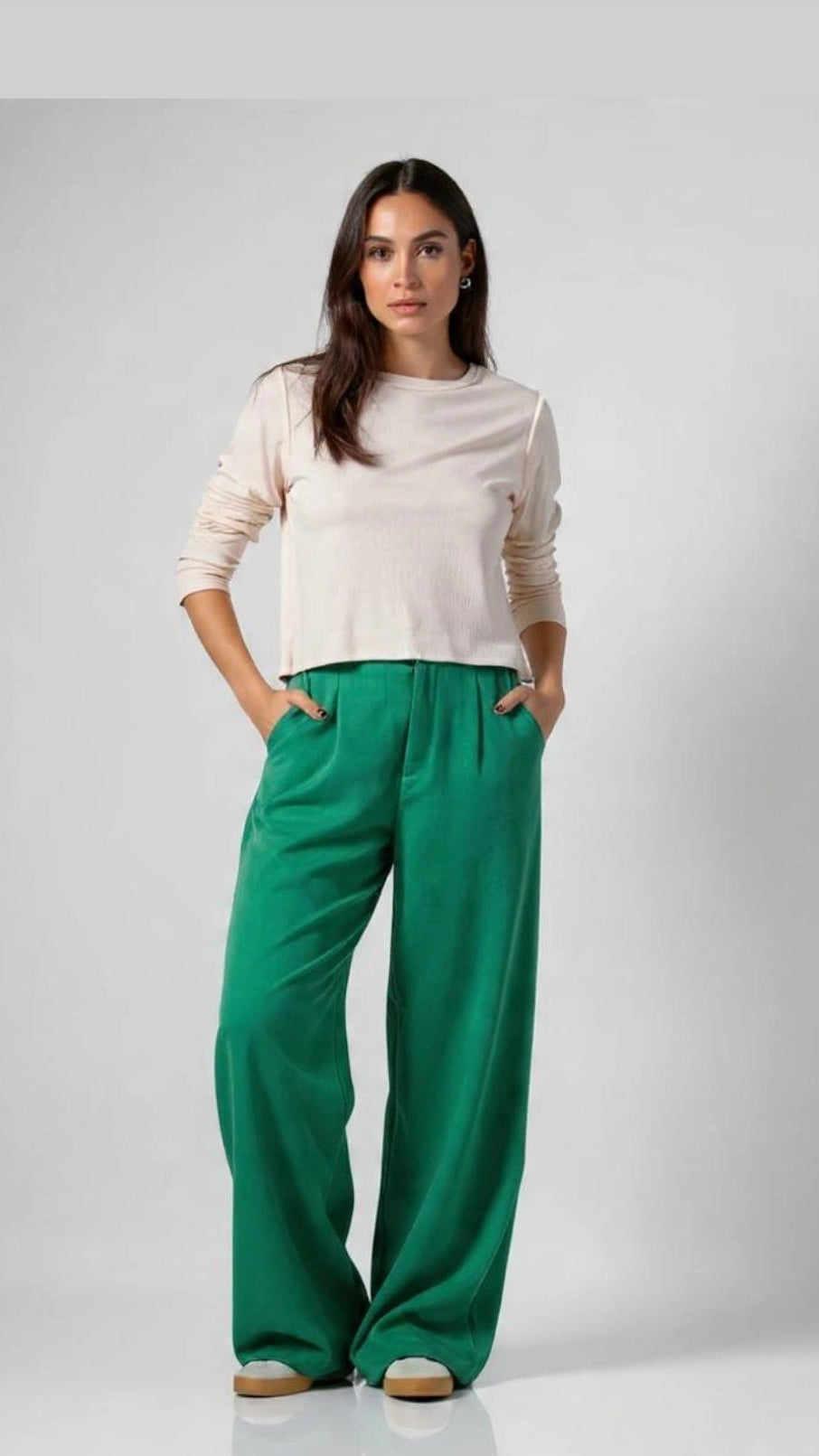 Μπλούζα μακρυμάνικη ριπ εκρού