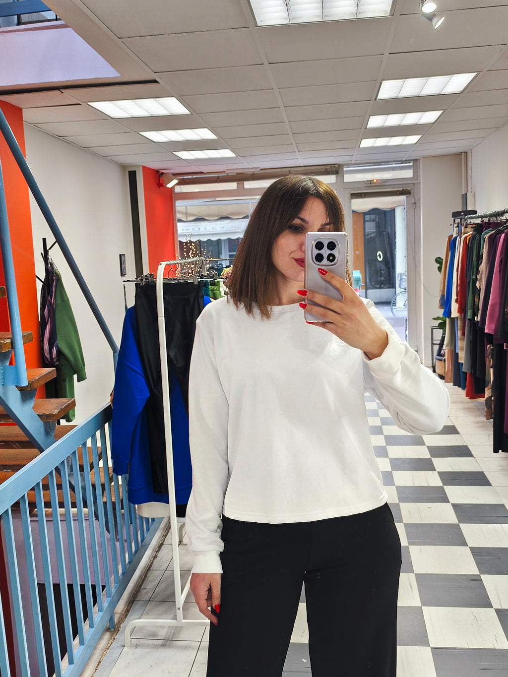 Φούτερ μπλούζα white