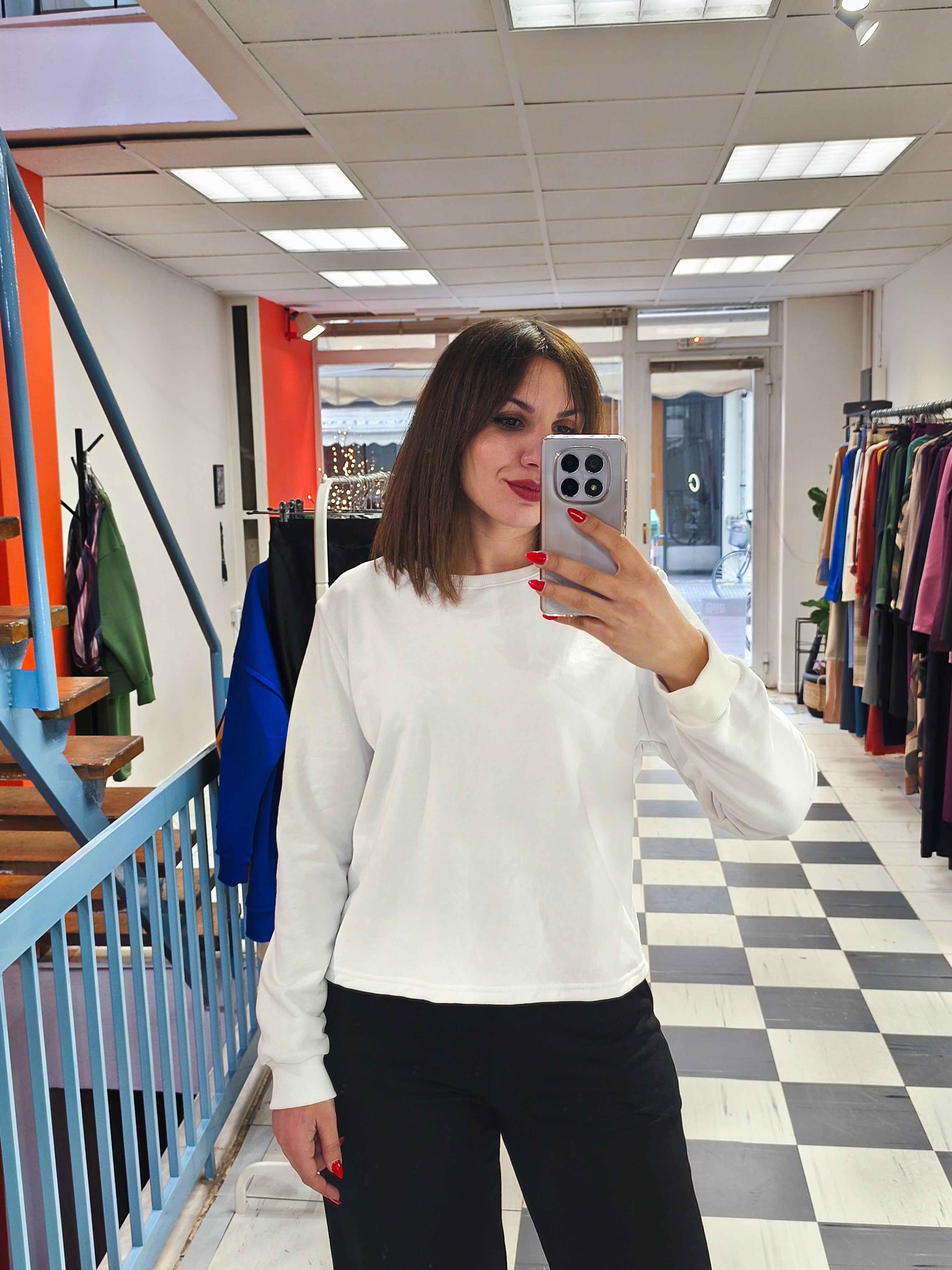 Φούτερ μπλούζα white