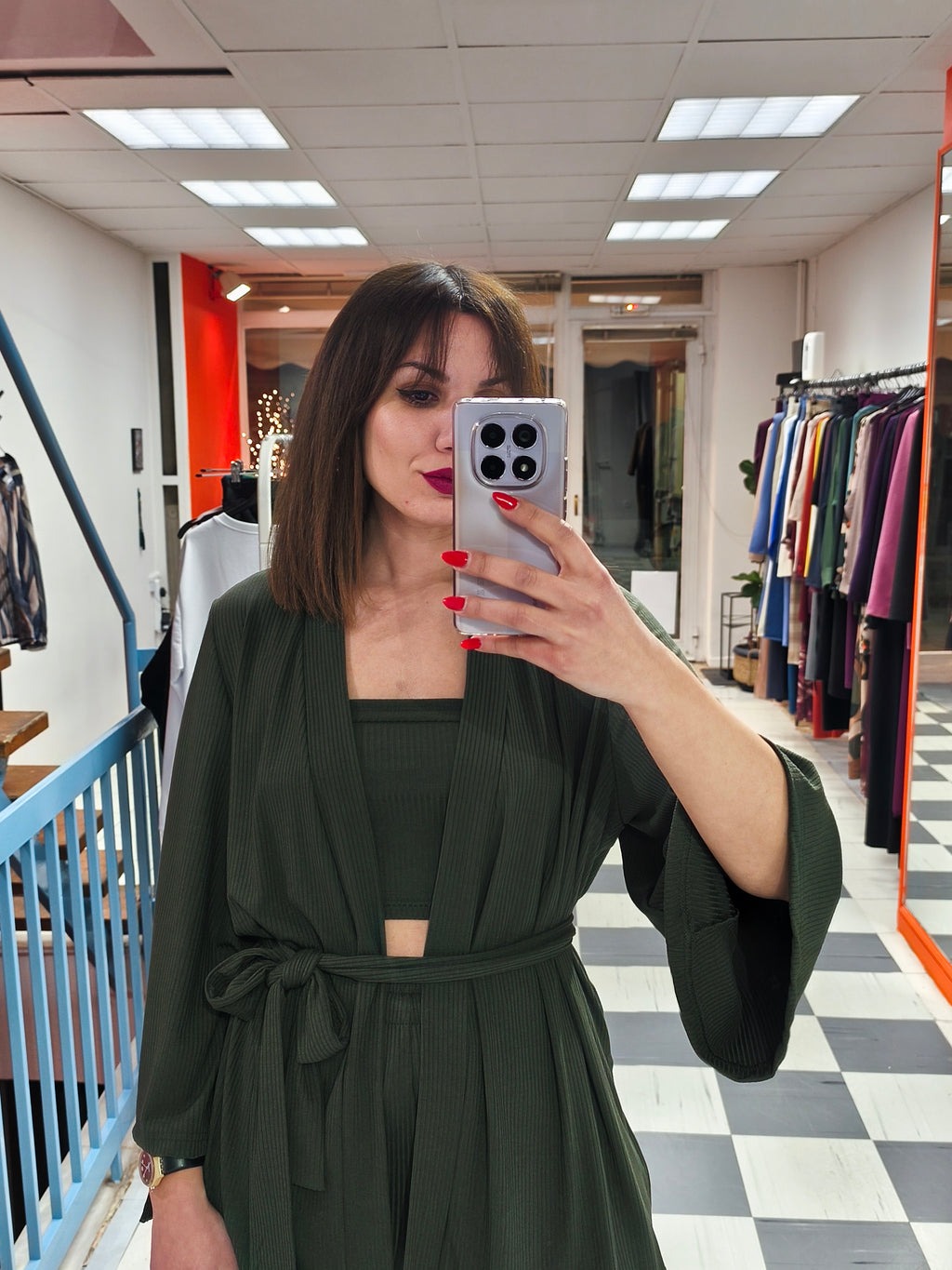 Σετ τριπλό ριπ χακί