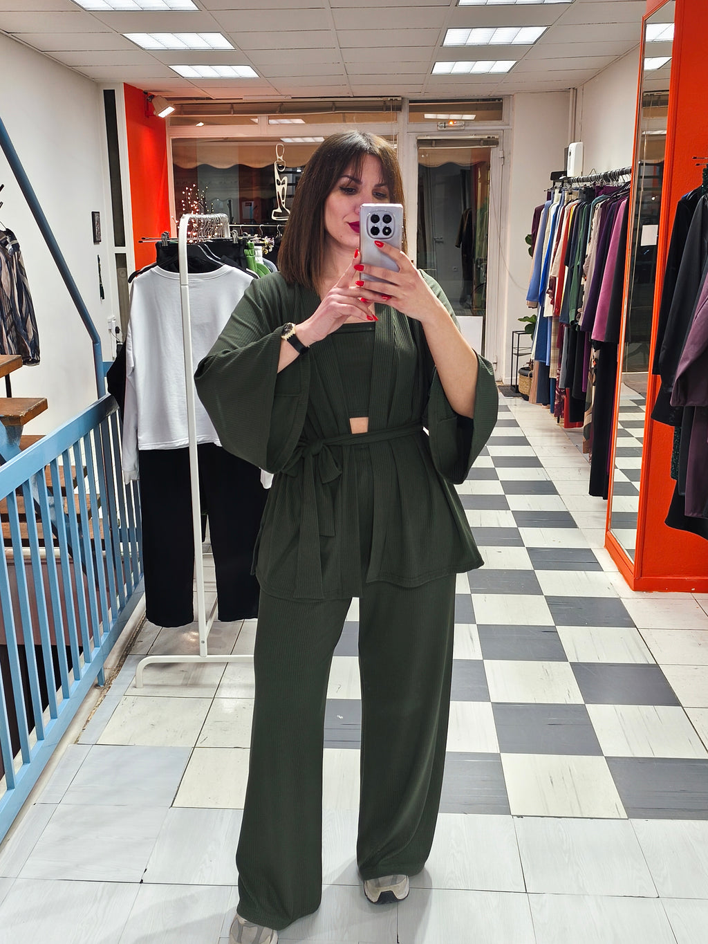 Σετ τριπλό ριπ χακί