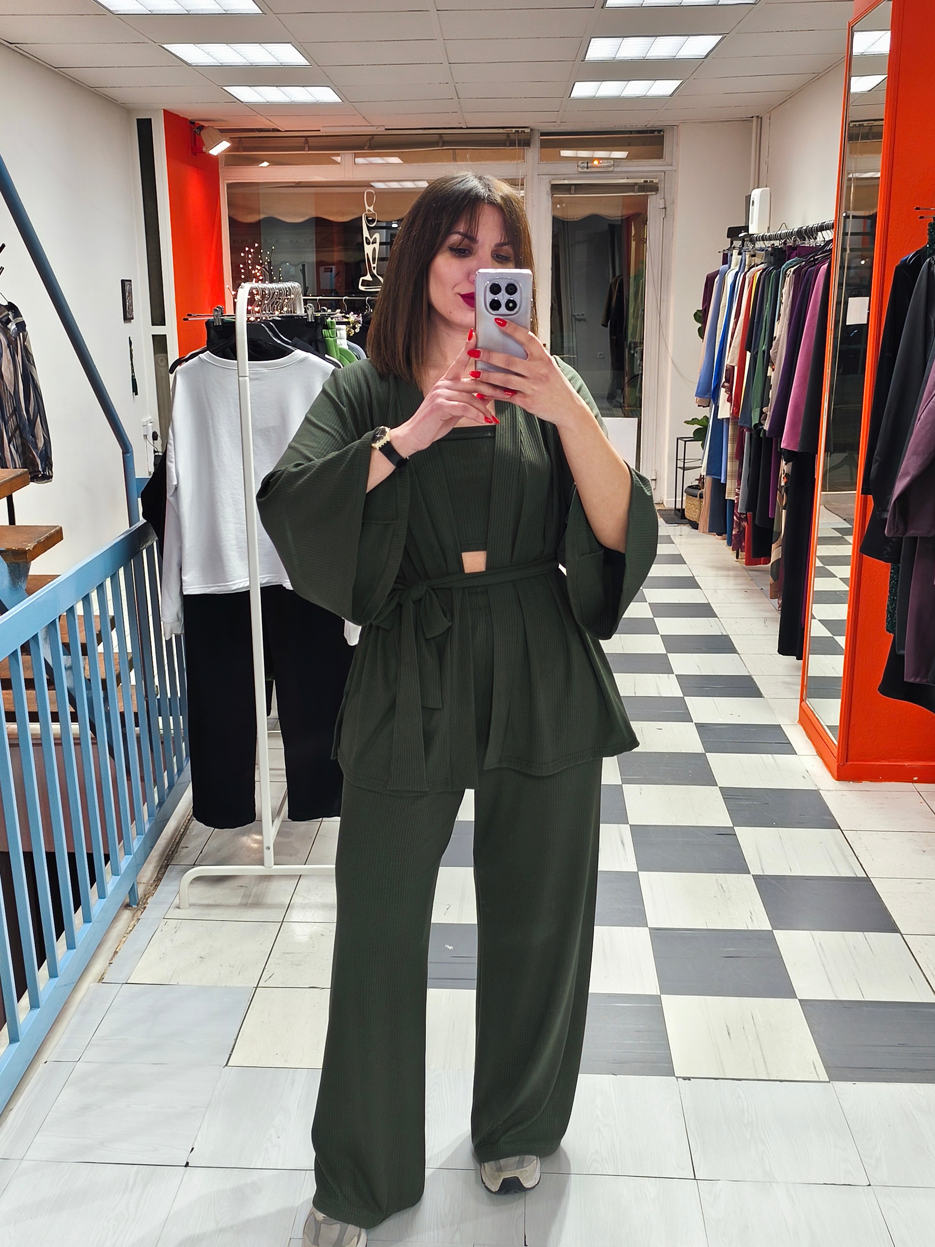 Σετ τριπλό ριπ χακί