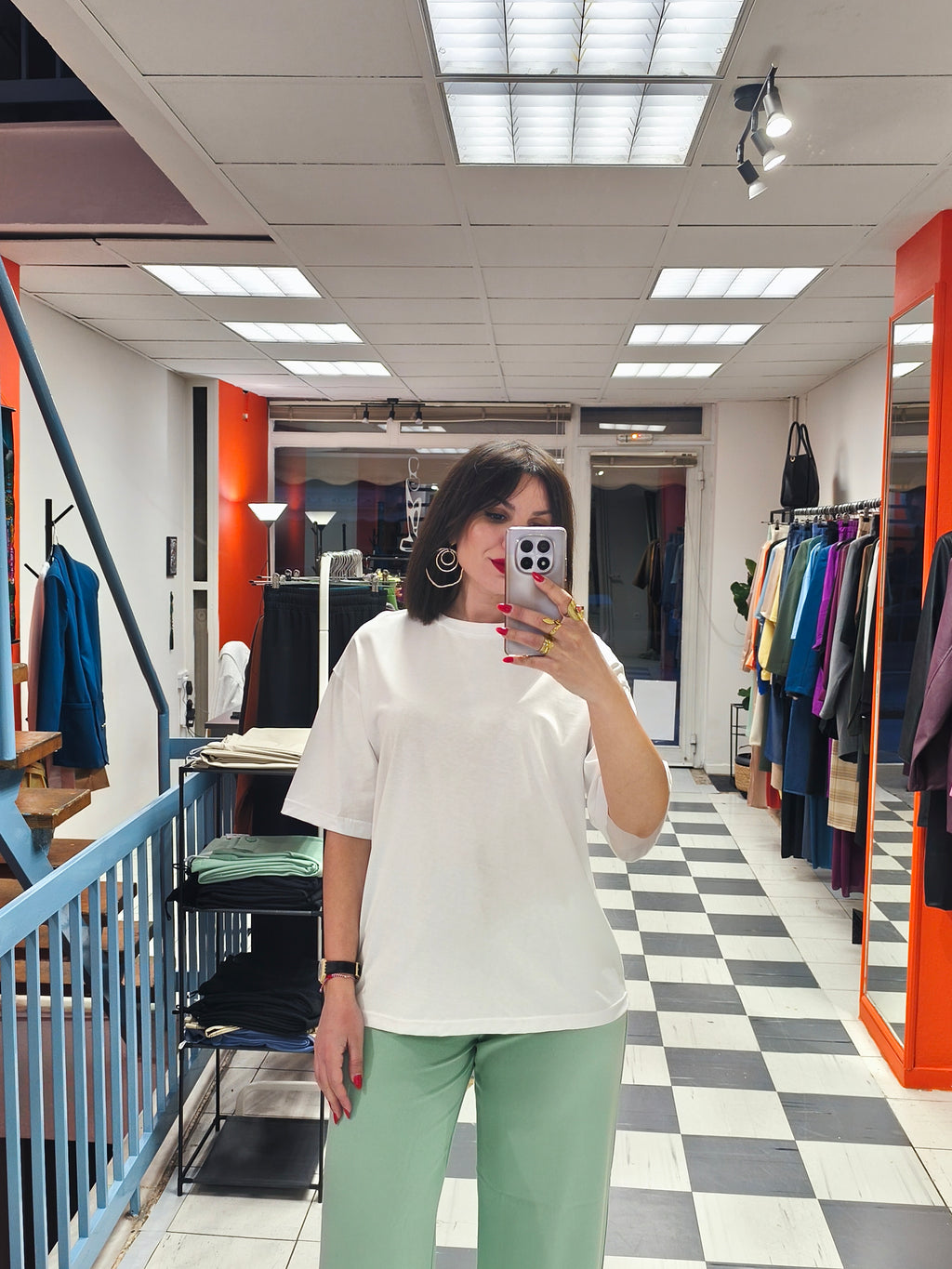 T-Shirt βαμβακερό λευκό