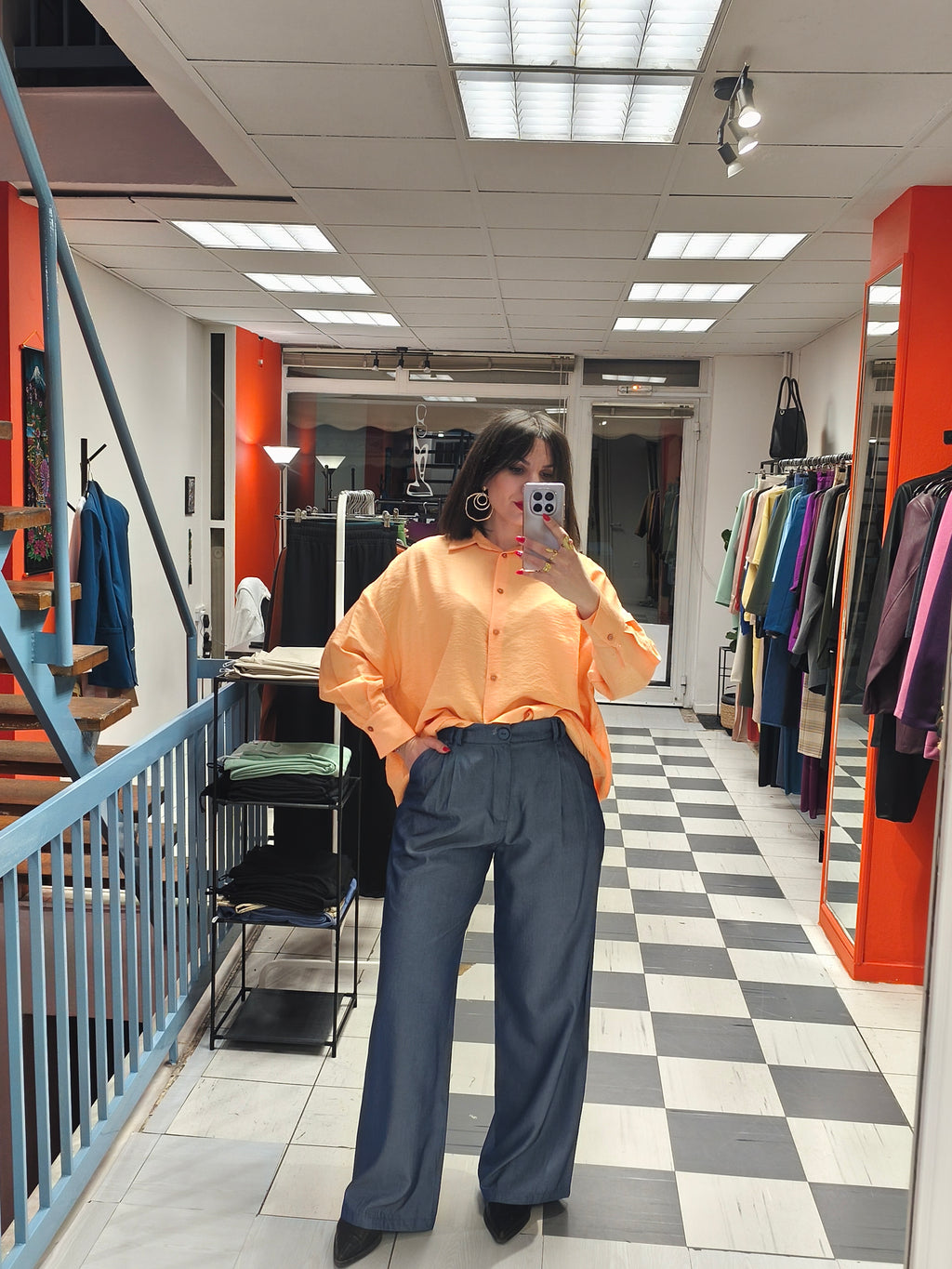 Παντελόνι denim μπλε