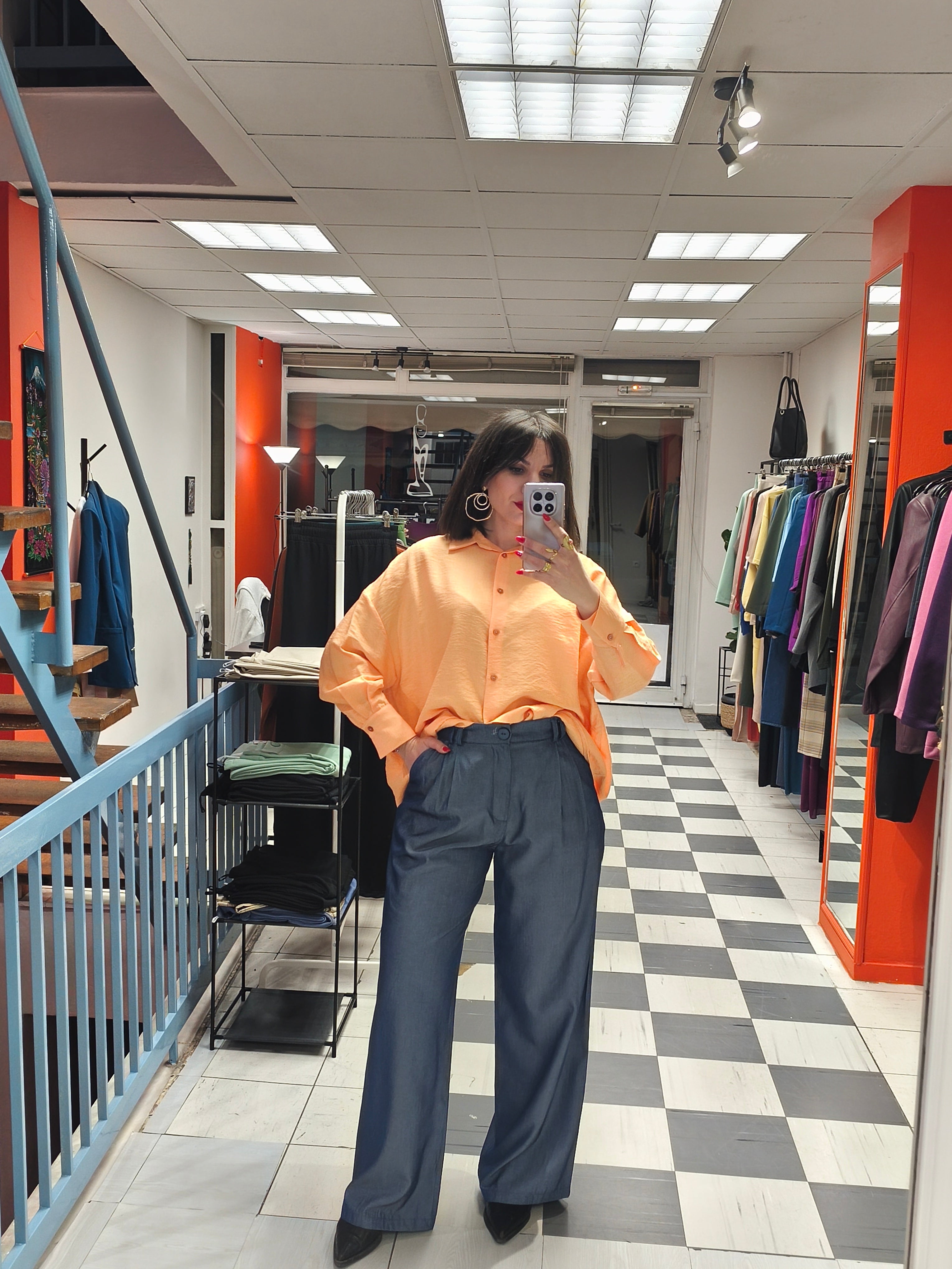 Παντελόνι denim μπλε