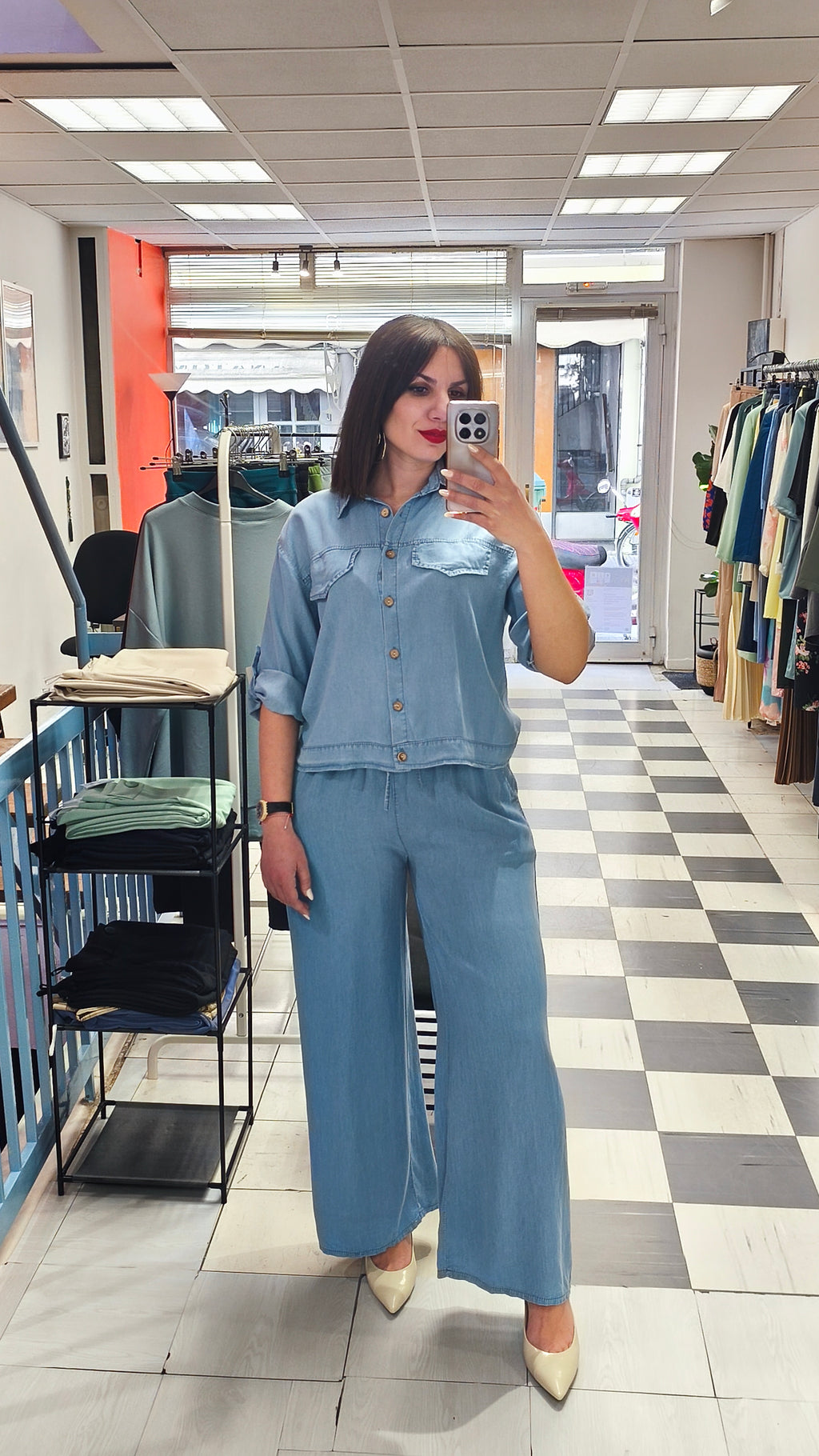 Παντελόνα denim light blue
