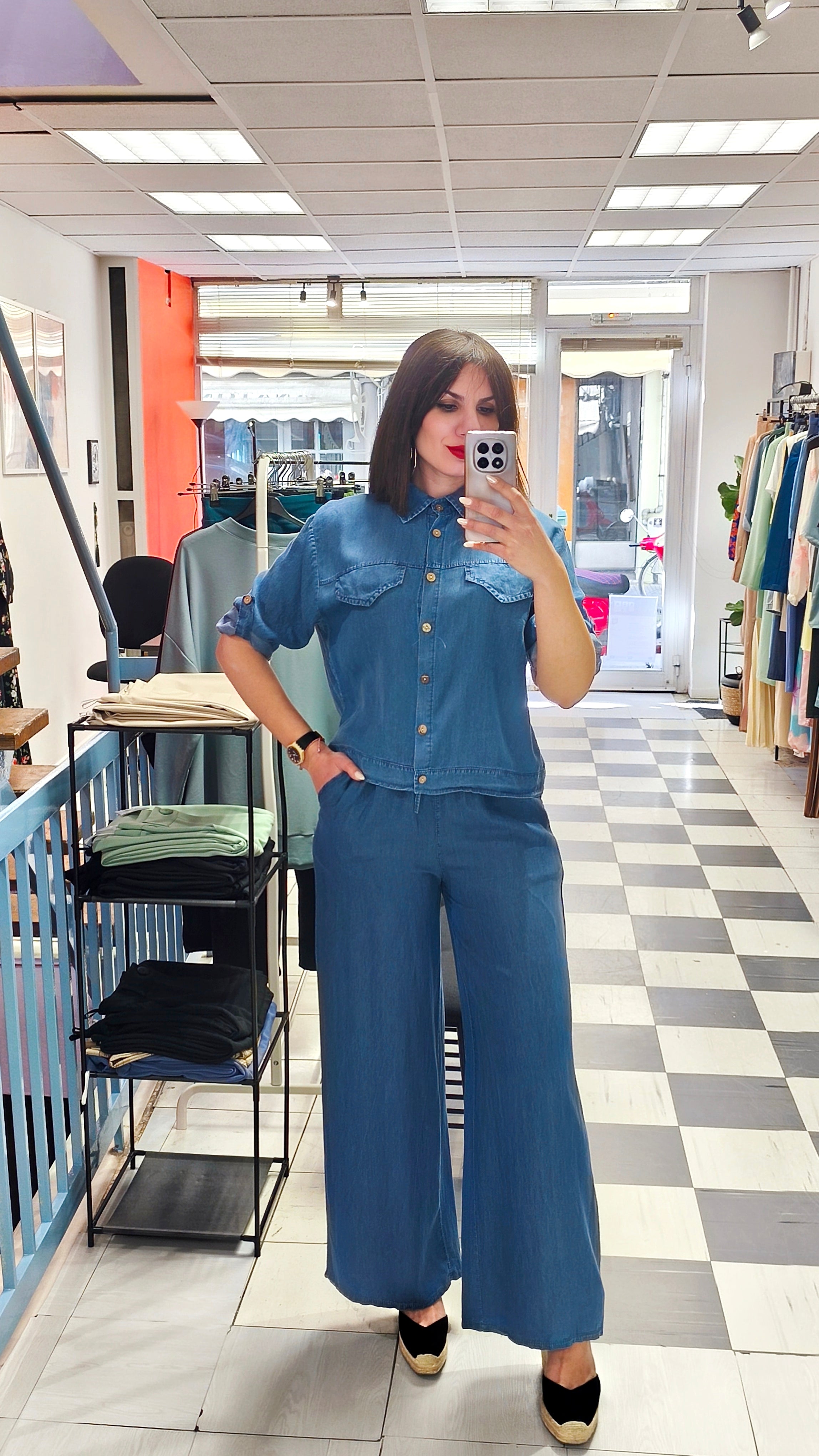 Παντελόνα denim dark blue