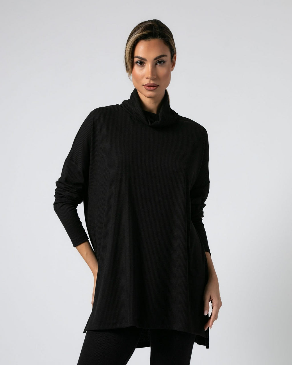 Μπλούζα ριπ ζιβάγκο μαύρη