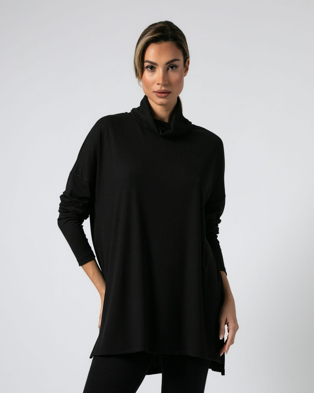 Μπλούζα ριπ ζιβάγκο μαύρη